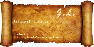 Glasel Laura névjegykártya